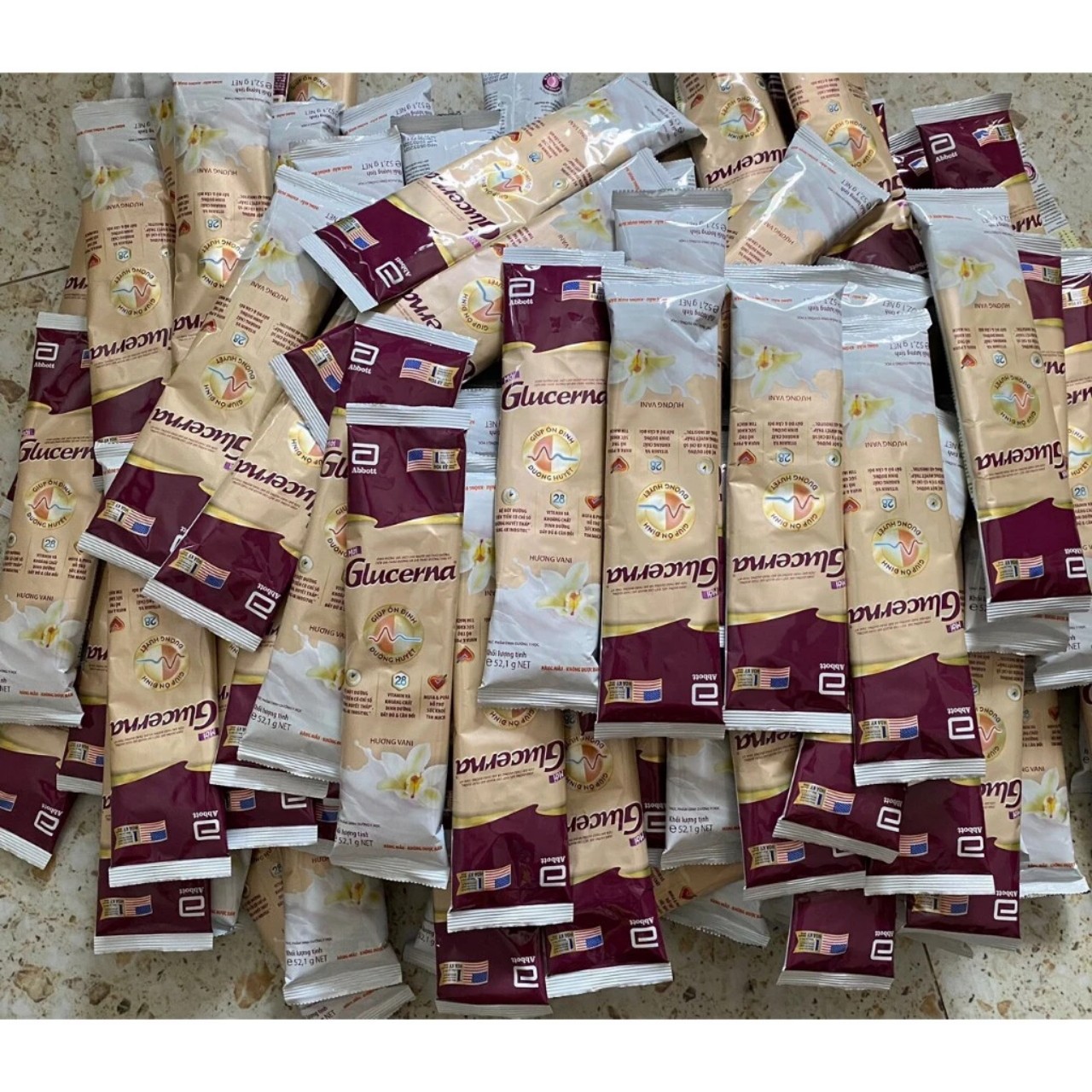 [COMBO 20 GÓI MẪU MỚI ] Sữa BỘT Gói Glucerna Tiể u Đư ờng (52,1g) Mẫu Mới Date 2025