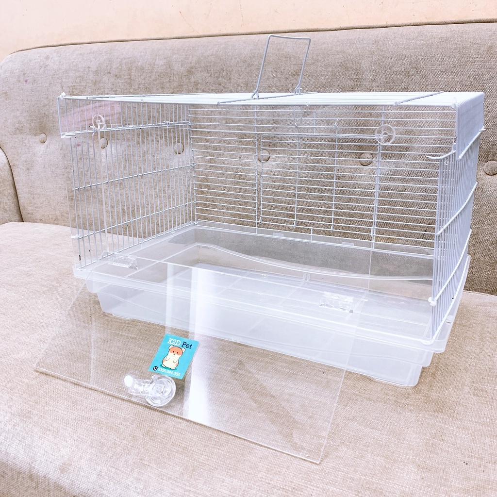 [Hoàn tiền 10%]Lồng Hamster Size Đại mặt mica 47x30cm