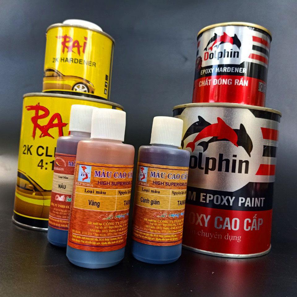 Combo sơn giả gỗ dễ thực hiện + dụng cụ tạo vân MS3