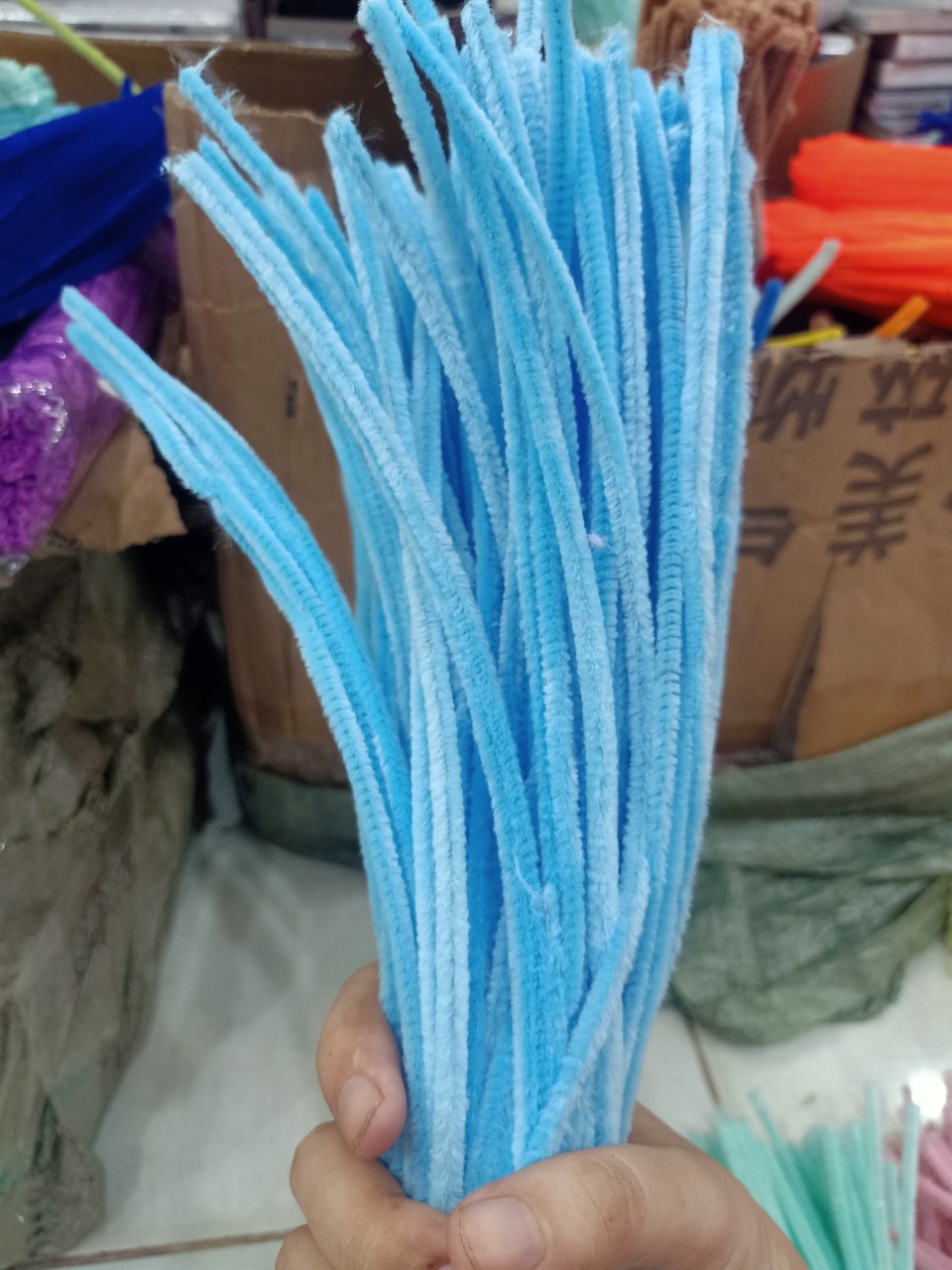 Kẽm nhung - kẽm lông tạo hình , làm hoa bó 50 sợi dài 30cm ngọc thịnh