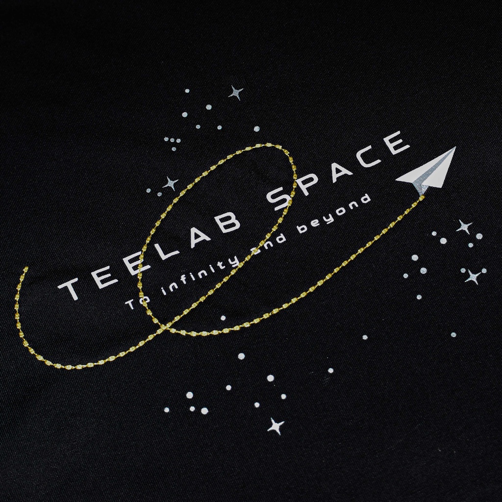 Áo Thun Teelab Local Brand Unisex Space Program: to Infinity and Beyond / Đen TS141