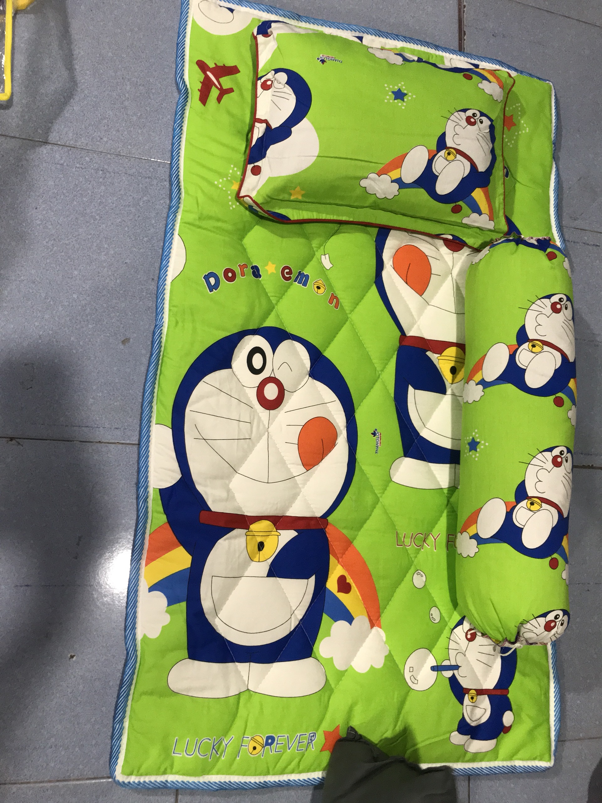 [HCM]Bộ nệm gối em bé 65 x 115cm (màu cho bé gái)