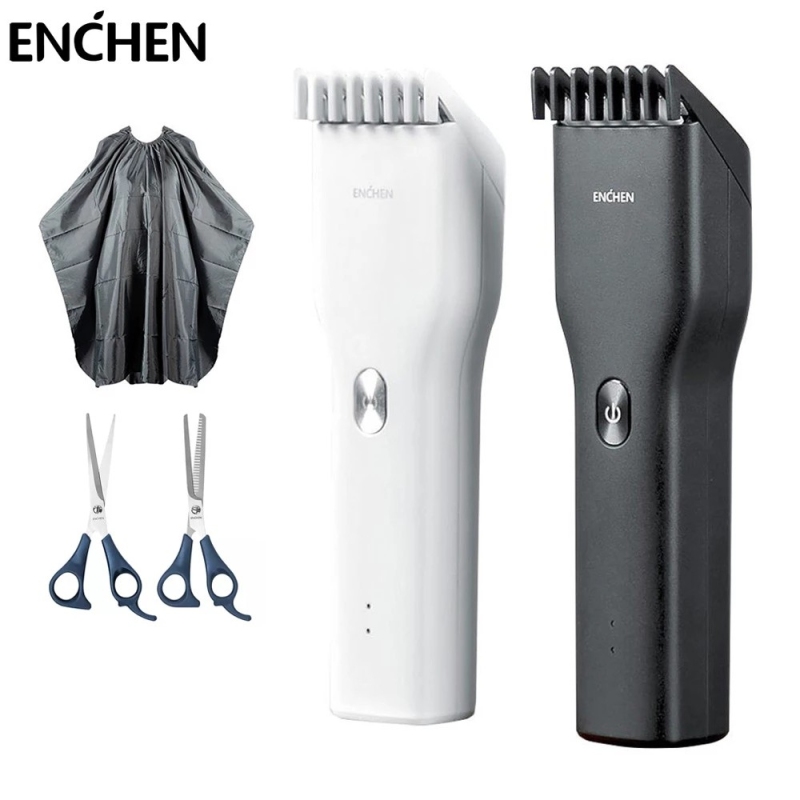[TẶNG mgg 50K ] Tông đơ cắt tóc Enchen Boost tặng kèm áo choàng và kéo tạo kiểu tóc chuyên nghiệp như salon phiên bản 2021 nhập khẩu