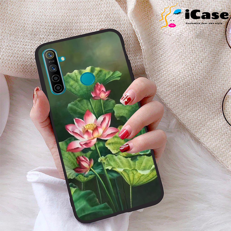 Ốp lưng Realme 5 viền dẻo TPU BST Sen
