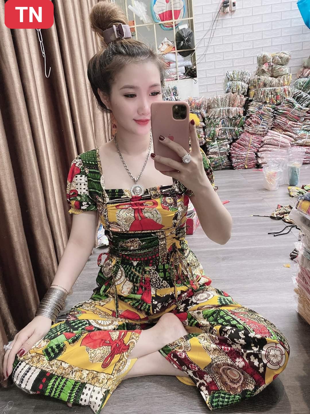 Sét bộ thổ cẩm rút sườn-QH