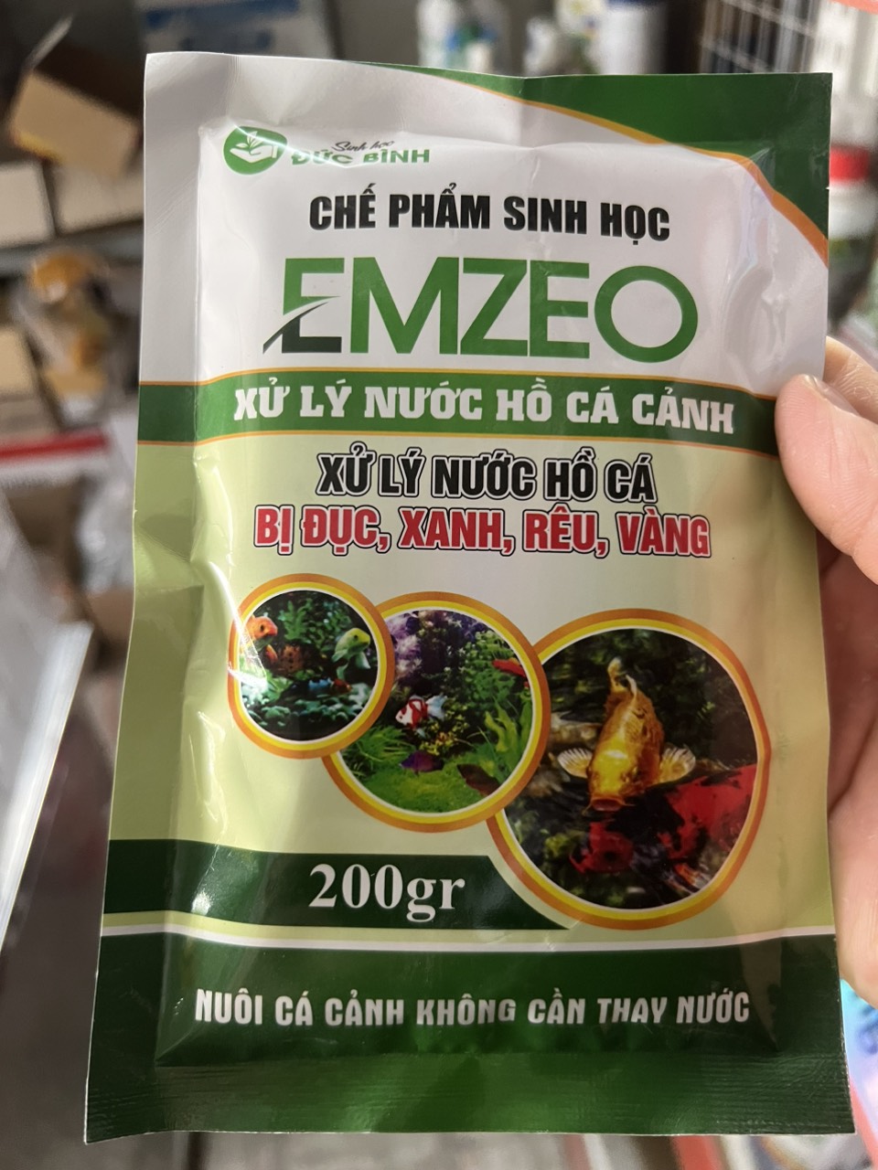 Chế phẩm sinh học EMZEO xử lý nước , hồ cá cảnh gói 200gr Emzeo xử lý nước