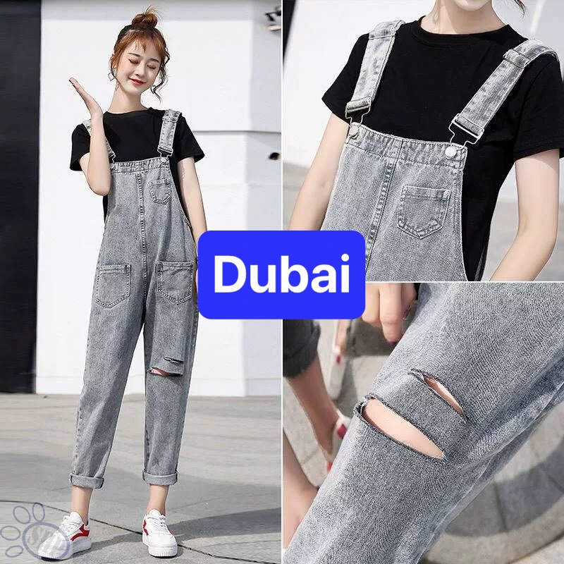 QUẦN YẾM JEAN NỮ CHẤT BÒ XÁM TRO RÁCH ULZZANG NÂNG MÔNG NHẬT BẢN MỚI DB-98 CAO CẤP - DUBAI FASHION