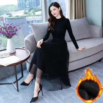 slimming black dress