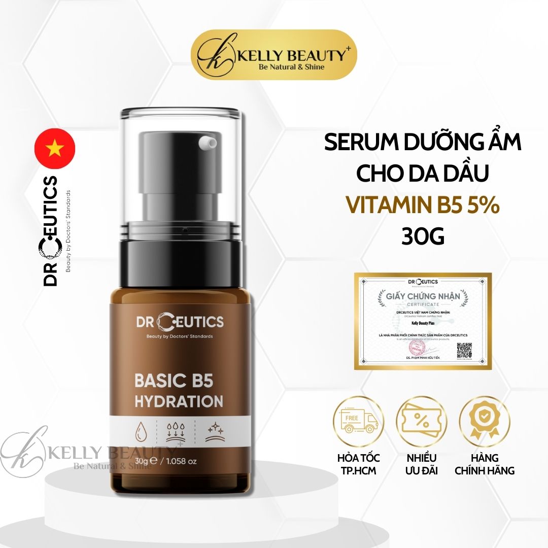 Tinh Chất Dưỡng Ẩm Cho Da Dầu DrCeutics Basic B5 Hydration | Kelly Beauty