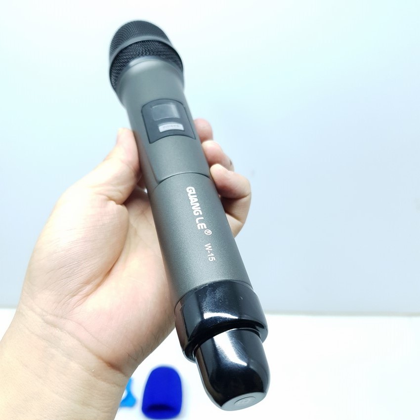 Micro không dây GUANG LE W15 Cán Thép CAO CẤP