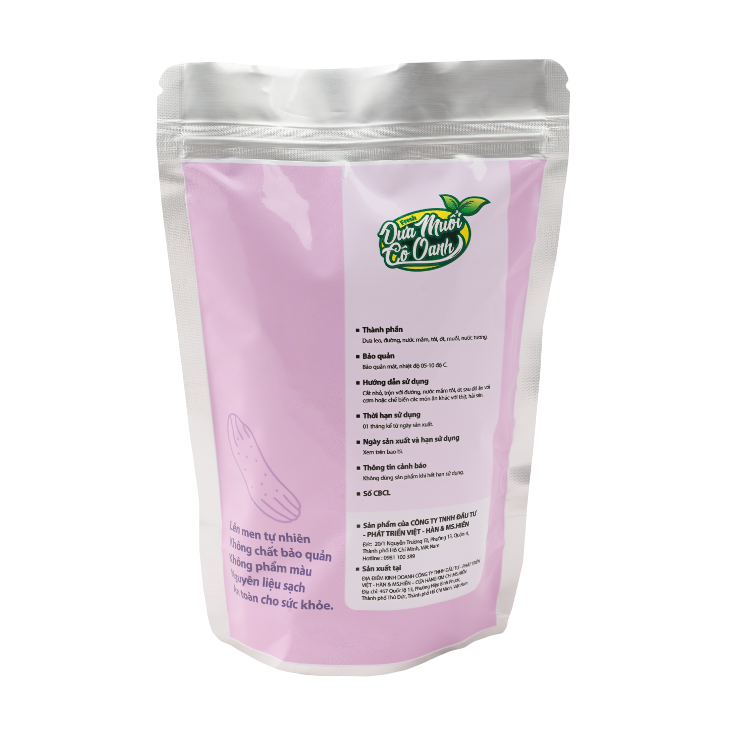 Dưa mắm (Dưa leo muối) Cô Oanh 1Kg