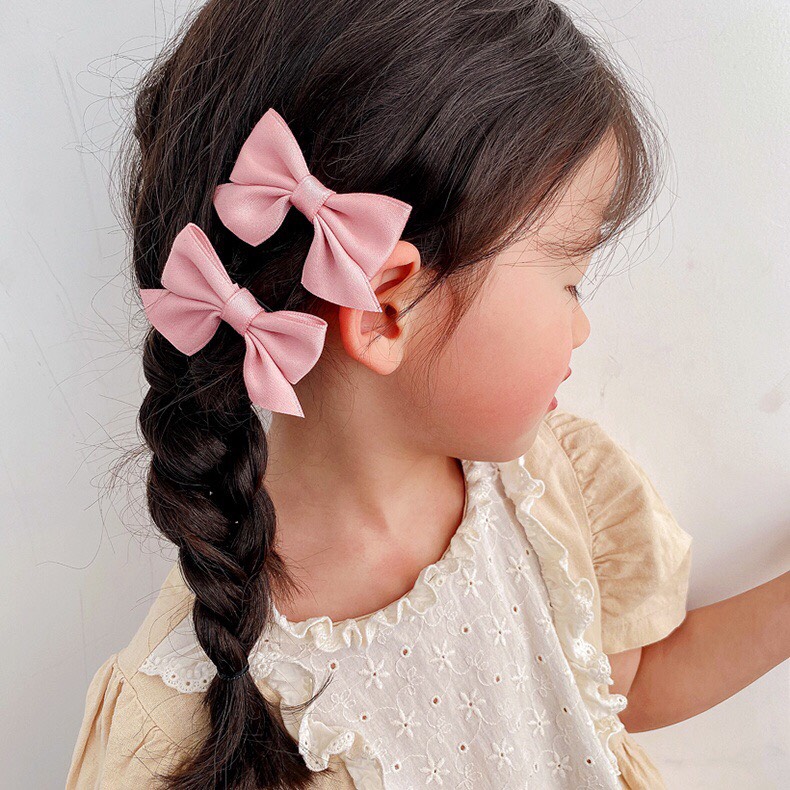 [MỚI] SET2 - KẸP TÓC NƠ BASIC PHONG CÁCH TIỂU THƯ ĐÁNG YÊU CHO BÉ - NUNAM SHOP