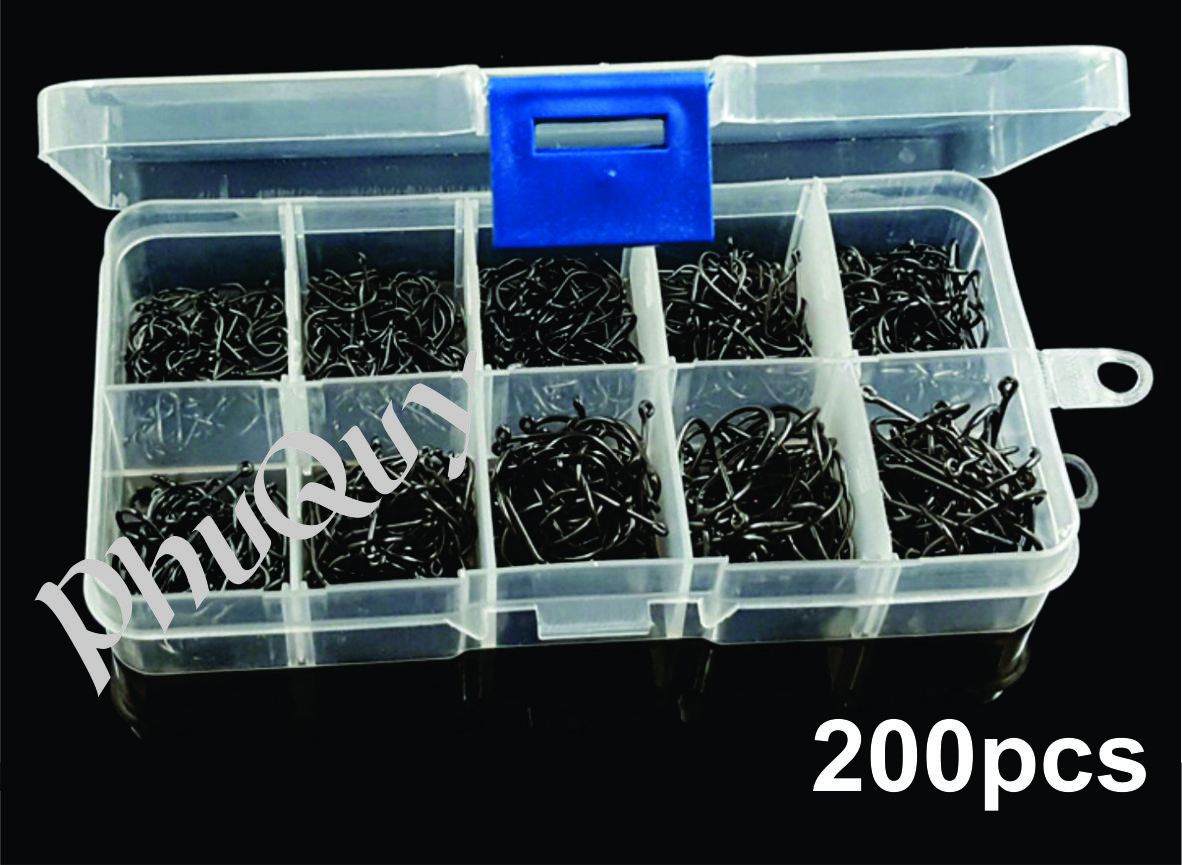Hộp 200 Lưỡi Câu Cá Thép Siêu Cứng ( Mã SC )
