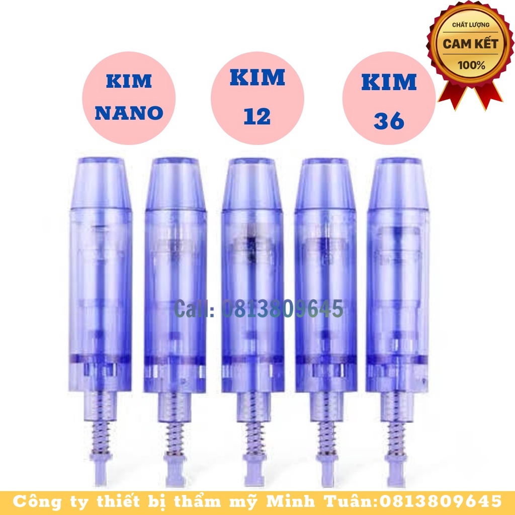 ✅ Đầu Kim Xanh Máy Lăn Kim Dr-Pen | Đầu Kim 12-36-Nano | Cấy Tảo Dùng Cho Máy Phi Kim Dr Pen -VT0850 - Y Tế Vạn Thành