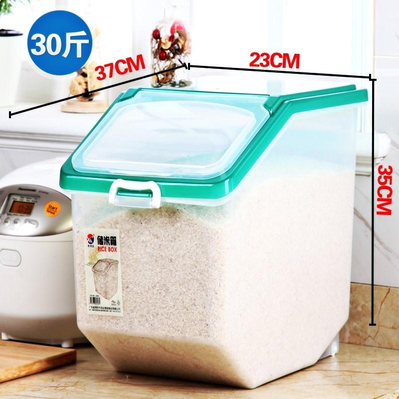 BẾP THÙNG GẠO Chống Ẩm 20 Pound Gạo 10 Pound 30 £ 50 Pound Đồ Gia Dụng Chống Thùng Gạo Bột Hộp Hộp Đựng Đồ