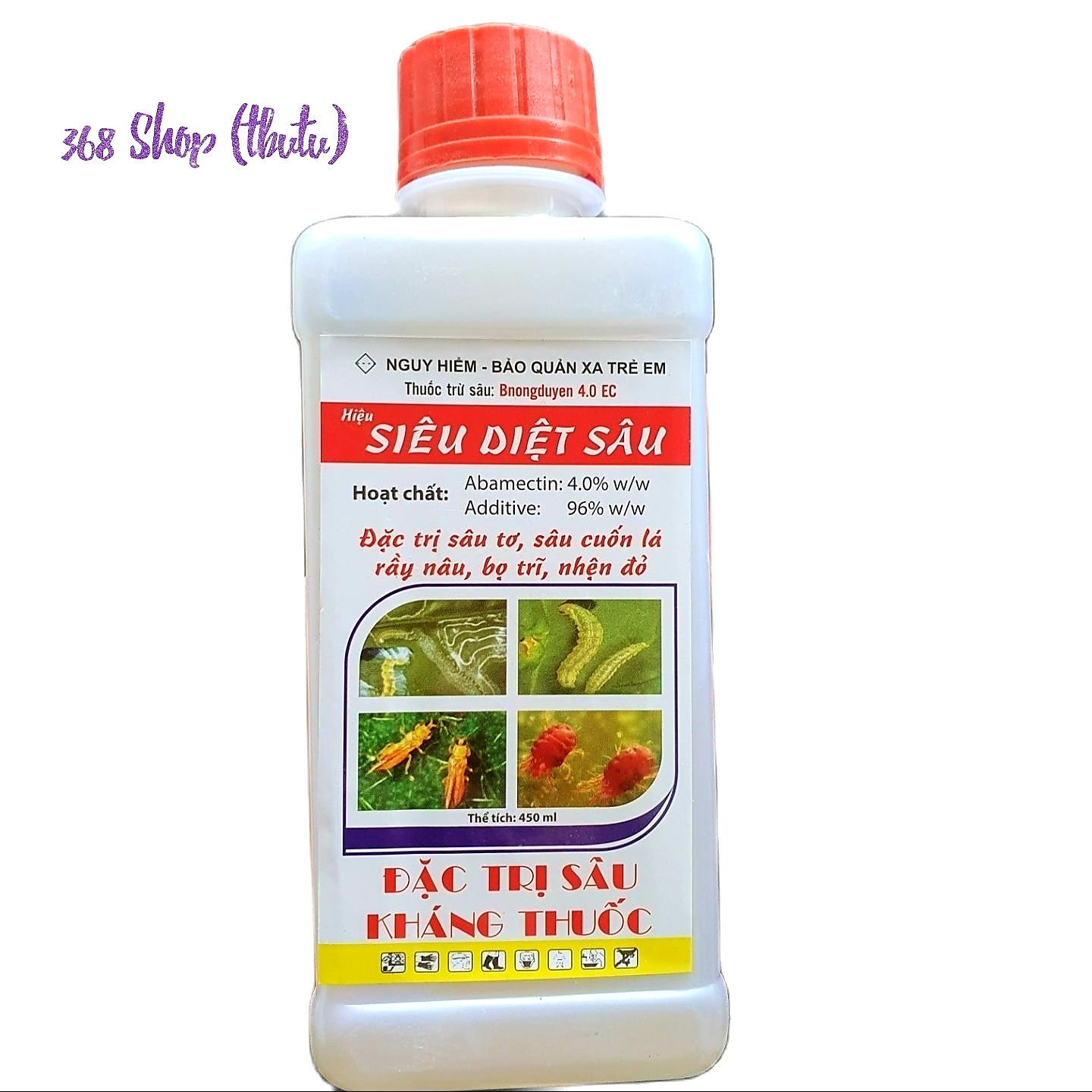 💎 Thuốc trừ sâu Siêu Diệt Sâu (450ml)💖 Đặc trừ: sâu tơ, bọ trĩ, nhện đỏ, rầy nâu, sâu cuốn lá.. Bnongduyen 4.0EC