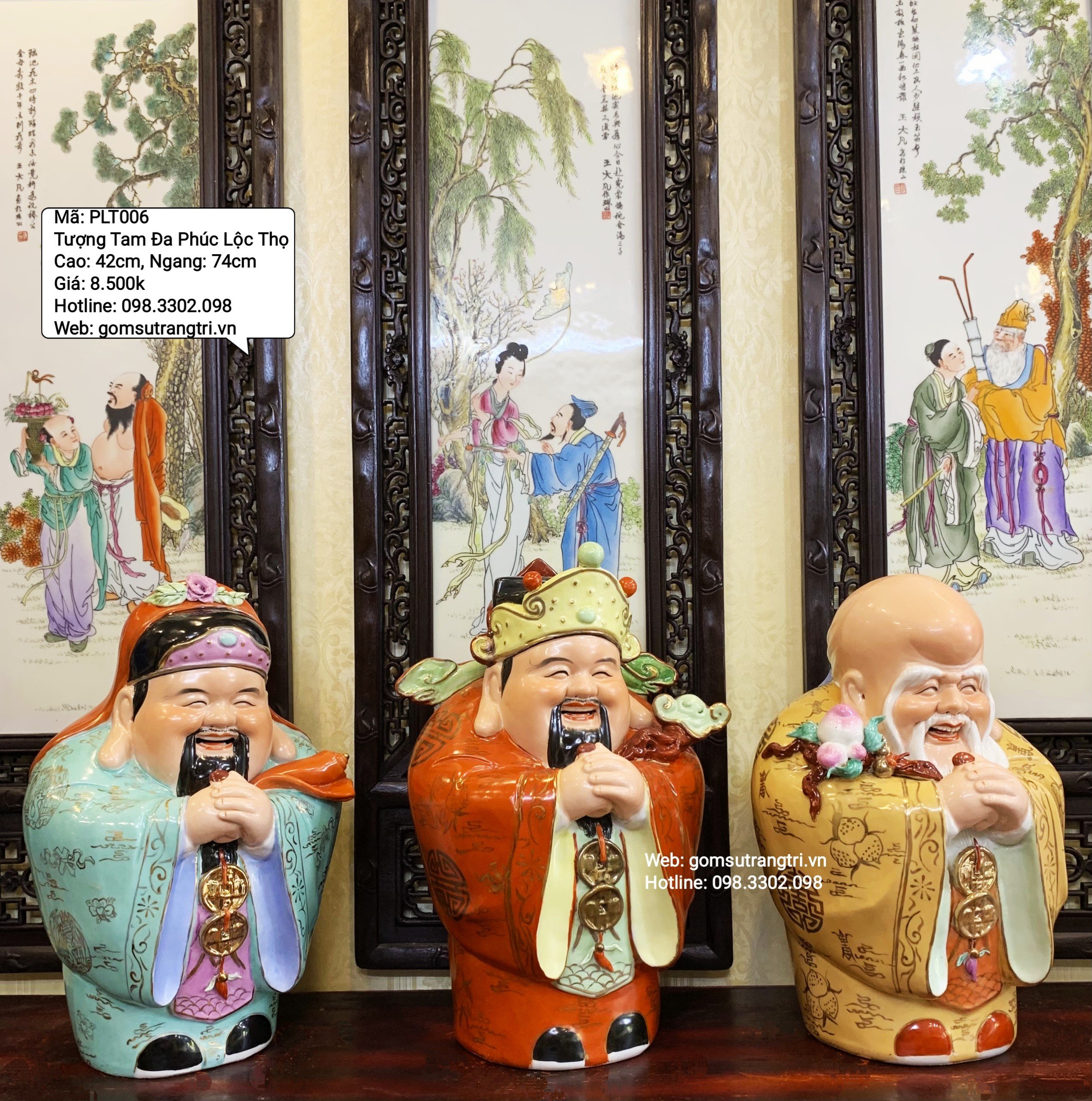 TƯỢNG TAM ĐA PHÚC LỘC THỌ