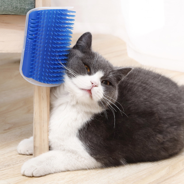 Miếng silicon gãi cho mèo, Lược mát xa đồ chơi cho mèo tự chải lông tiện lợi
