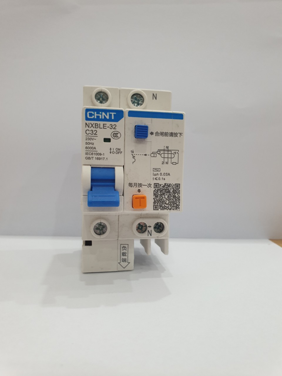 Át chống giật NXNBLE 1P+N 32A chint
