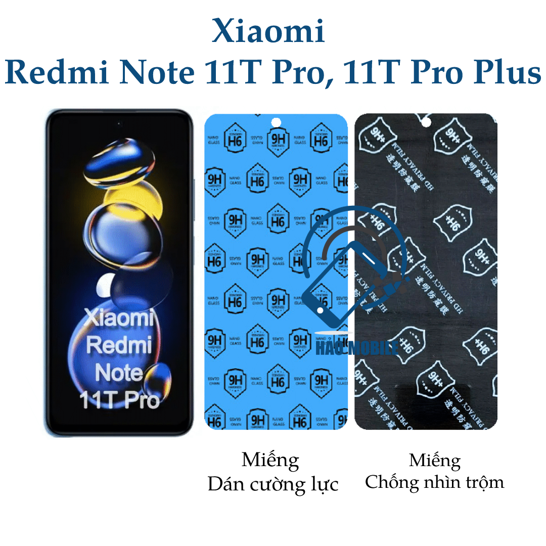 Dán cường lực dẻo nano xiaomi redmi note 11t pro, 11t pro plus