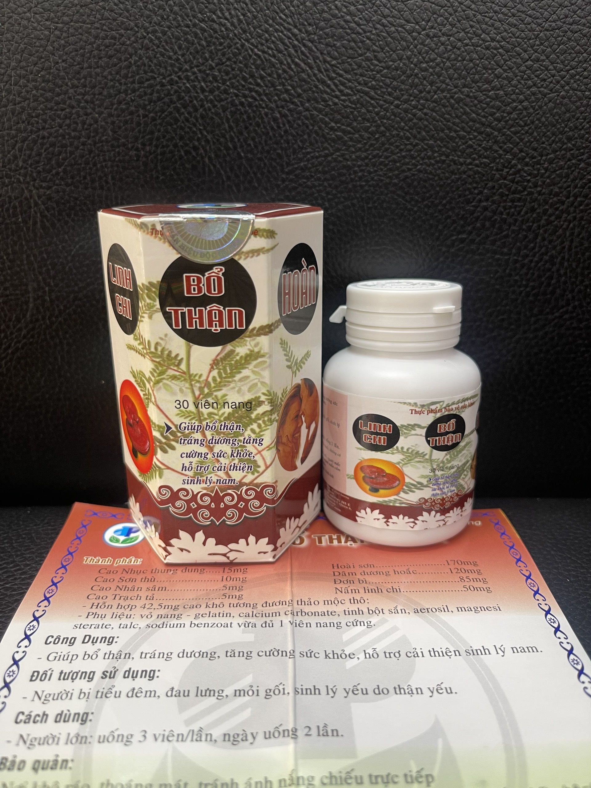 Linh chi bổ thận hoàn 30 viên