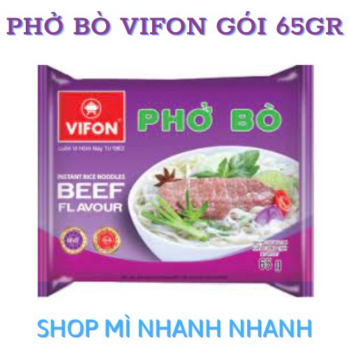 (Free Ship)Thùng 30 gói Phở Bò hiệu VIFON 65gr
