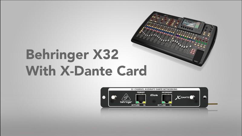 Behringer X-Dante 32-Channel Expansion Card For X32 Digital Mixing Console