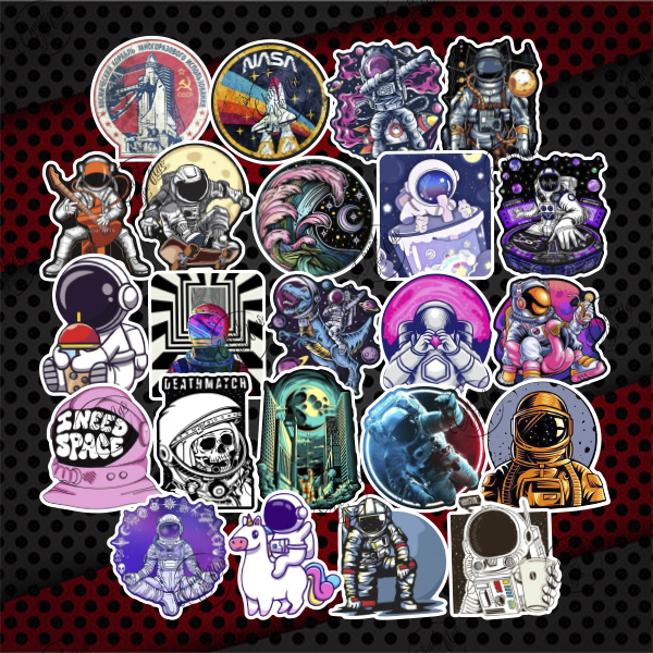 100 combo cosmos alien galaxy space waterproof decals sticker
