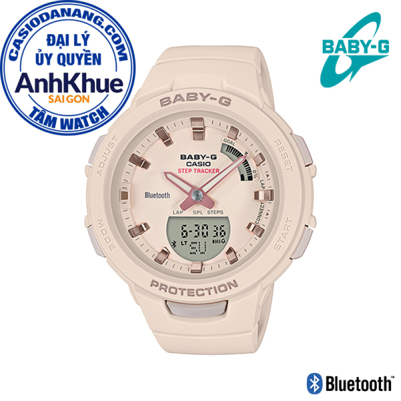 Đồng hồ nữ dây nhựa Casio Baby-G chính hãng Anh Khuê BSA-B100-4A1DR (41mm)