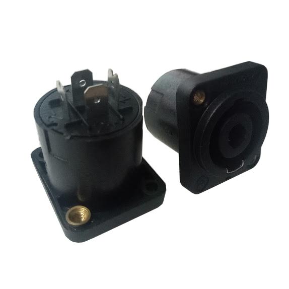 BỘ 2 JACK CẮM LOA SPEAKON CÁI MẪU VUÔNG