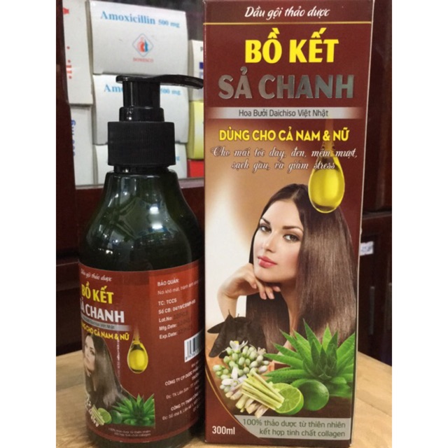 Dầu Gội Thảo Dược Bồ Kết Sả Chanh Hoa Bưởi Daichiso Việt Nhật