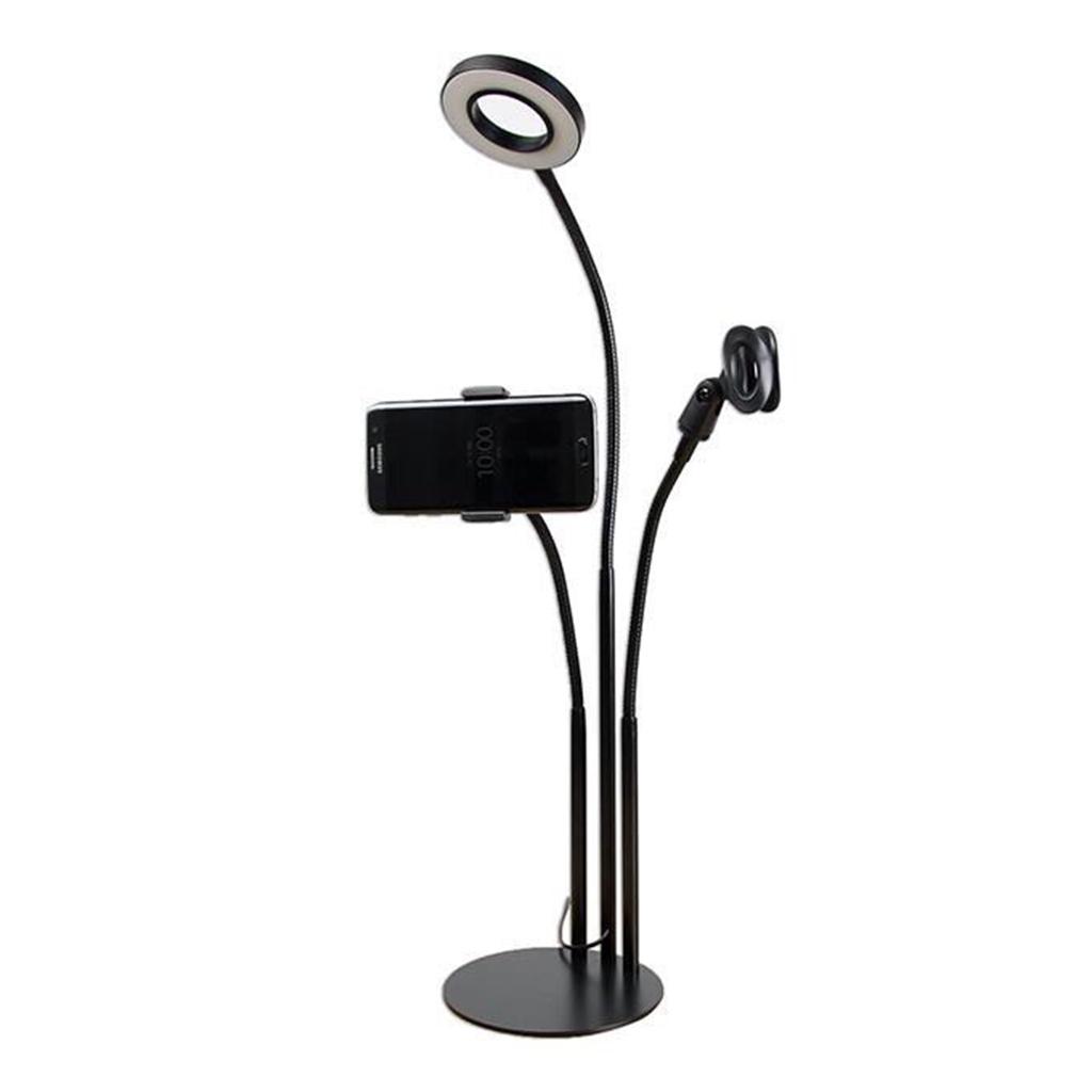 Gía đỡ livetream 3 trong 1-3 chế độ đèn