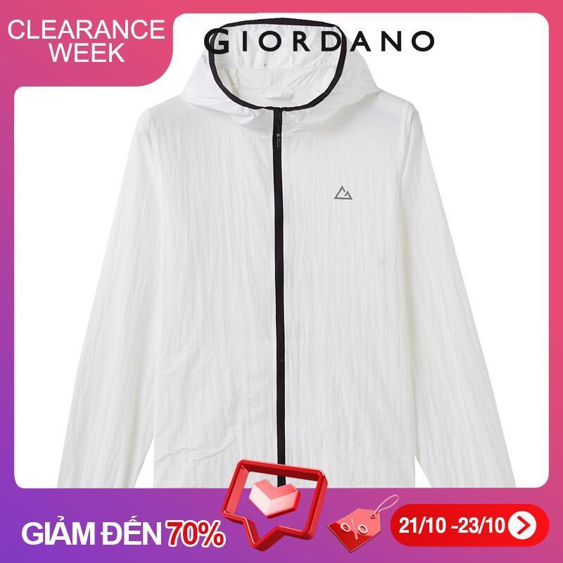 Giordano Women Jackets Anti-UV Waterproof Lightweight Hooded Jackets Interior Pocket UPF50+ Women Jackets Free Shipping 05370090