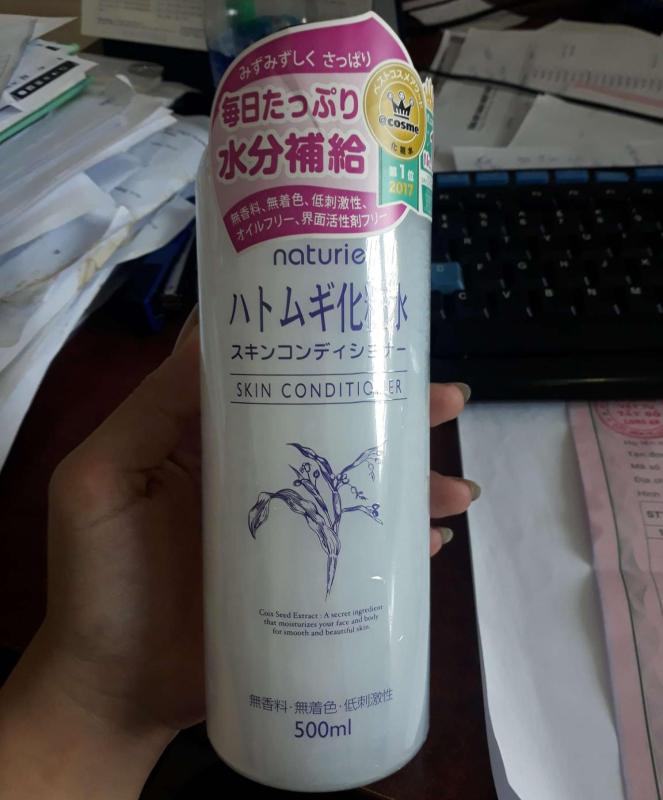 Nước Hoa Hồng Xuất Xứ Nhật Naturie Skin Conditioner 500 ml nhập khẩu