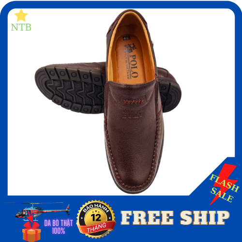 GIÀY LƯỜI NAM DA BÒ THẬT 100% HÀNG CÔNG TY