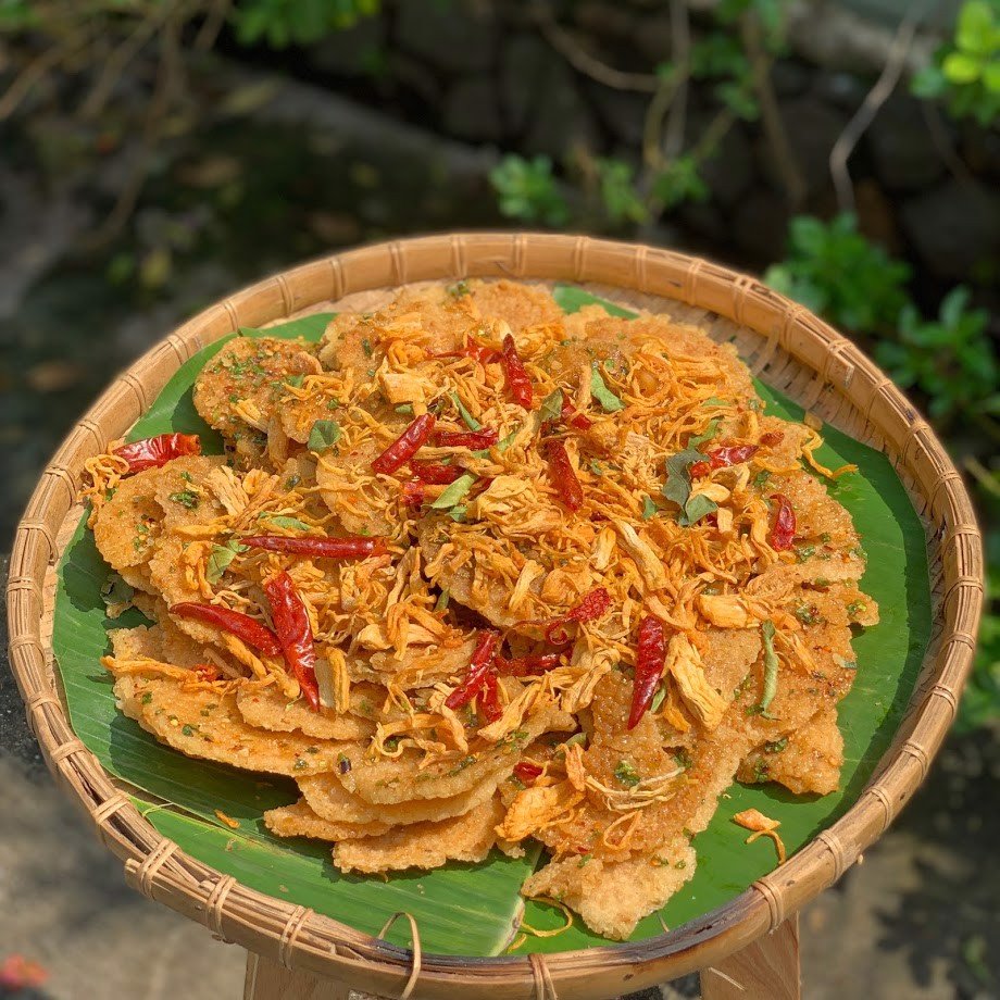 Cơm cháy khô gà