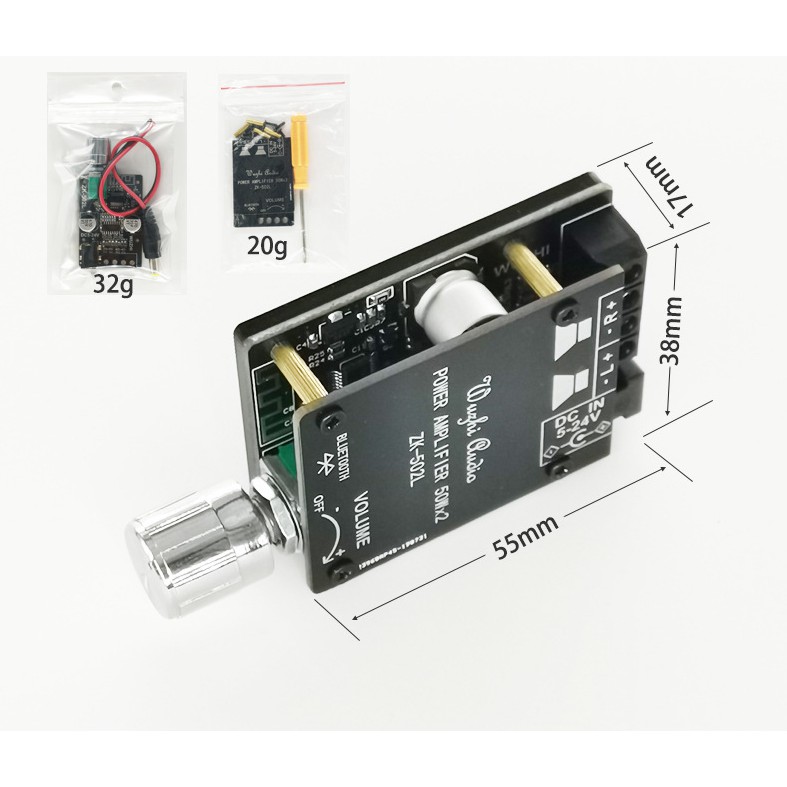 Mạch Khuếch Đại Âm Thanh Bluetooth 5.0 TPA 50wx2 ( Chính Hãng Wuzhi 502L)