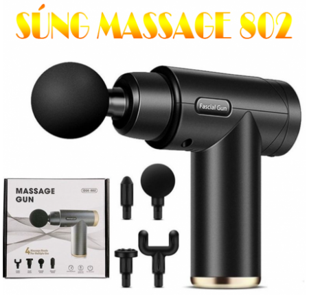 [LOẠI XỊN] Máy massage cầm tay 4 đầu 6 chế độ - massage nhức mỏi vai gáy, đau giãn cơ - Máy đấm lưng đa năng