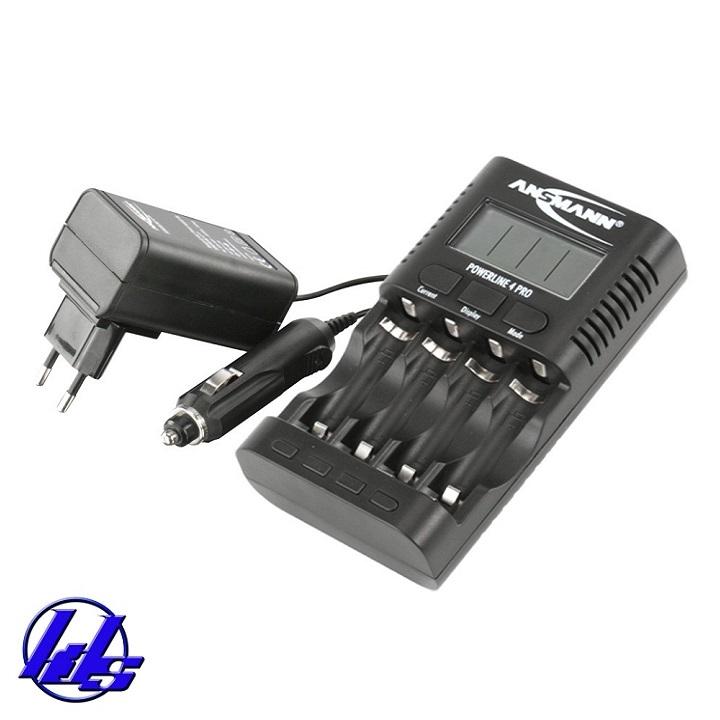 Bộ sạc pin AA, AAA thông minh Ansmann Powerline 4 Pro