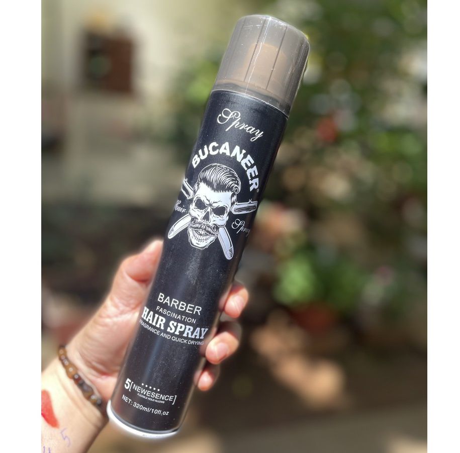 Xịt Tạo Kiểu Giữ Nếp Cho Tóc Bucaneer Baber 320ml (Đen)