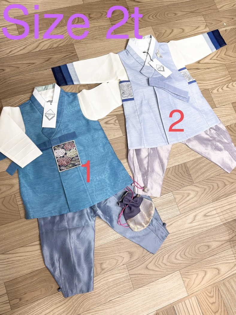 Hanbok bé trai Hàn Quốc xịn - hình thật