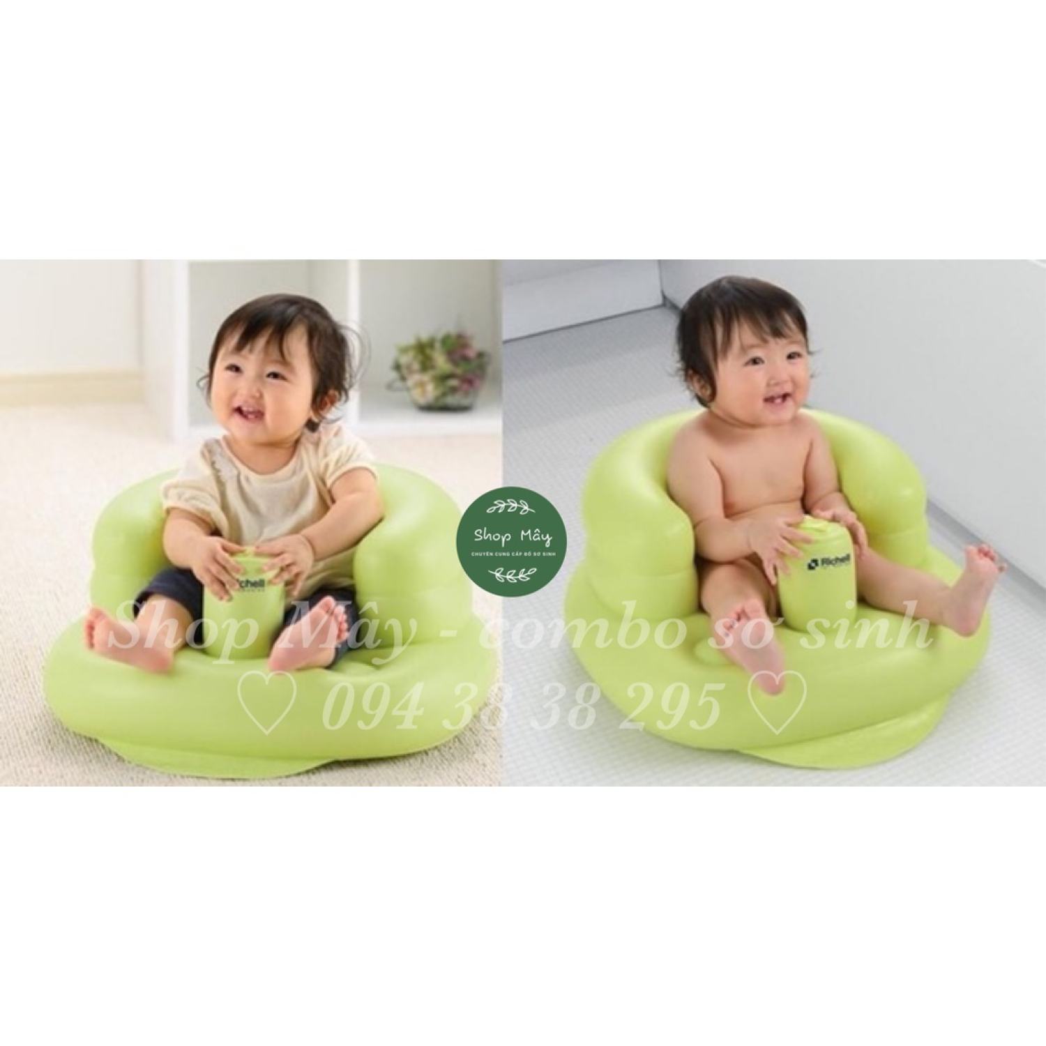 [CHÍNH HÃNG] Ghế hơi tập ngồi Richell cho bé