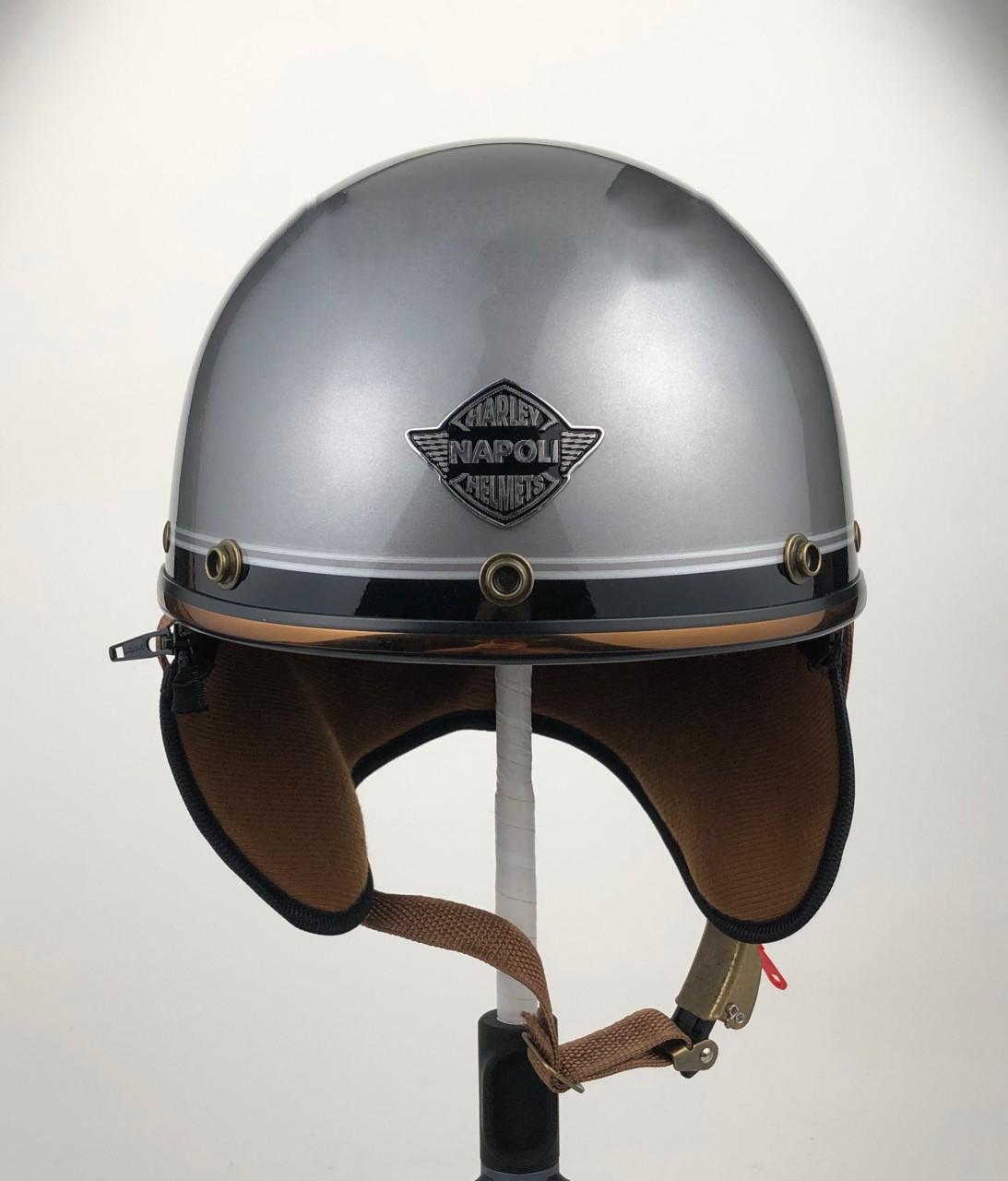 [HCM]nón bảo hiểm 1/2 đầu NAPOLI kiểu nón phi công mẫu mới siêu đẹp(bảo hành 12 tháng)