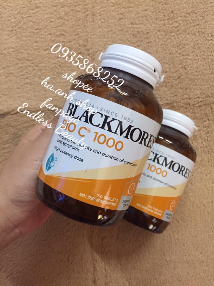 Bio C Blackmores 1000mg 150 viên mẫu mới