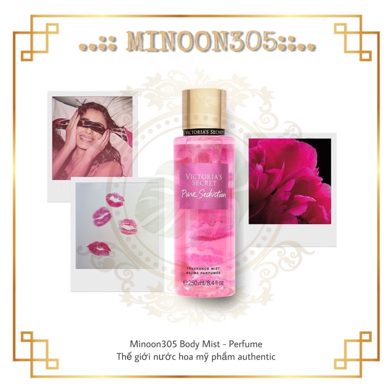 Body Mist 𝗩𝗜𝗖𝗧𝗢𝗥𝗜𝗔'𝗦 𝗦𝗘𝗖𝗥𝗘𝗧 Pure Seduction 30ml/50ml/100ml ❀Minoon