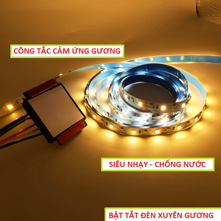 công tắc cảm ứng đèn gương nhà tắm , công tắc cảm ứng đèn gương , công tắc đèn xe máy cảm ứng xuyên nhựa đa năng bật tắt cảm biến cho mọi thiết bị