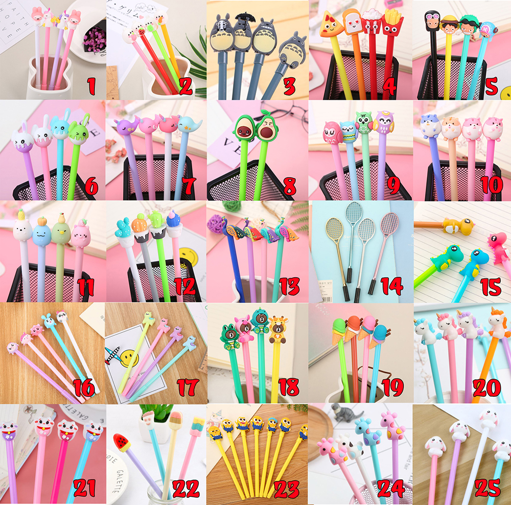 [HCM]Combo 5 bút cute +1 bóp viết hoạt hình (chat chọn mẫu)