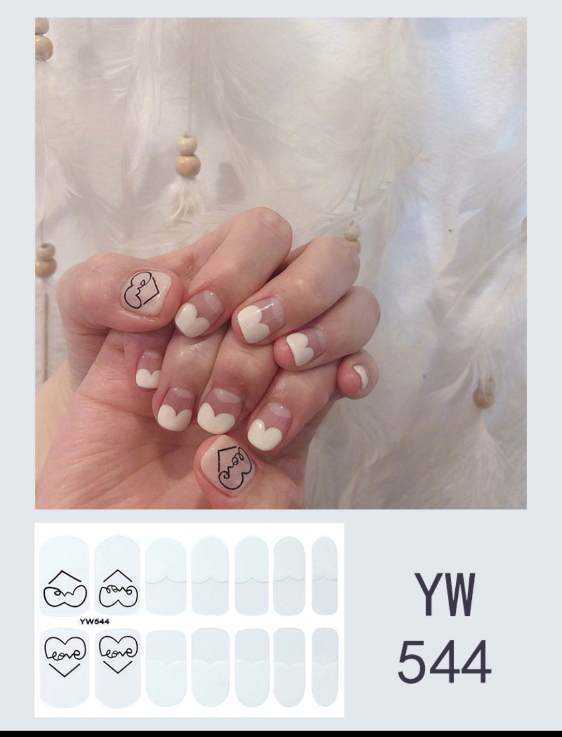 Set 14 miếng dán móng tay, có hơn 40 mẫu miếng dán móng tay 3D cho bạn lựa, miếng dán móng tay cute - Phụ kiện làm đẹp Kina kino