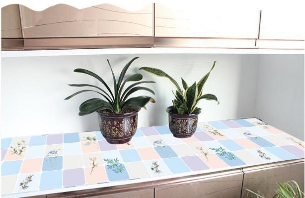 Decal dán bếp tráng nhôm - Hoa Lá Xanh