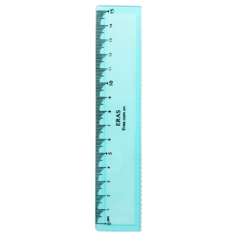 Thước Kẻ Nhựa Eras 15 cm E906 - Màu Xanh
